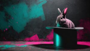 Rabbit in a top-hat