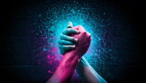 Hands linked in unity