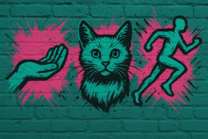 Mural showing accountabilty curiousity and agility