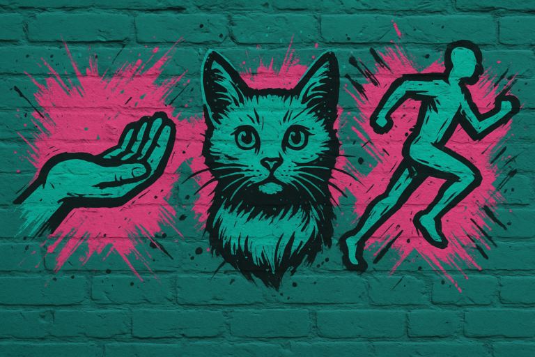 Mural showing accountabilty curiousity and agility